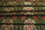 Upholstery Fabric, Turkish Fabric By the Meter, By the Yard, Moss Green Tulip Pattern Jacquard Chenille Upholstery Fabric, Turkish Fabric By the Meter, By the Yard, Moss Green Tulip Pattern Jacquard Chenille