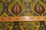 Upholstery Fabric, Turkish Fabric By the Meter, By the Yard, Green Tulip Pattern Jacquard Chenille Upholstery Fabric, Turkish Fabric By the Meter, By the Yard, Green Tulip Pattern Jacquard Chenille