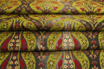 Upholstery Fabric, Turkish Fabric By the Meter, By the Yard, Green Tulip Pattern Jacquard Chenille Upholstery Fabric, Turkish Fabric By the Meter, By the Yard, Green Tulip Pattern Jacquard Chenille