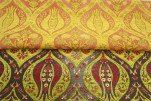 Upholstery Fabric, Turkish Fabric By the Meter, By the Yard, Green Tulip Pattern Jacquard Chenille Upholstery Fabric, Turkish Fabric By the Meter, By the Yard, Green Tulip Pattern Jacquard Chenille