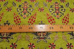 Upholstery Fabric, Turkish Fabric By the Meter, By the Yard, Green Tulip Pattern Jacquard Chenille Upholstery Fabric, Turkish Fabric By the Meter, By the Yard, Green Tulip Pattern Jacquard Chenille