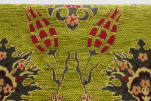 Upholstery Fabric, Turkish Fabric By the Meter, By the Yard, Green Tulip Pattern Jacquard Chenille Upholstery Fabric, Turkish Fabric By the Meter, By the Yard, Green Tulip Pattern Jacquard Chenille