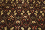 Upholstery Fabric, Turkish Fabric By the Meter, By the Yard, Brown Carnation Pattern Jacquard Chenille Upholstery Fabric, Turkish Fabric By the Meter, By the Yard, Brown Carnation Pattern Jacquard Chenille