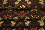 Upholstery Fabric, Turkish Fabric By the Meter, By the Yard, Brown Carnation Pattern Jacquard Chenille Upholstery Fabric, Turkish Fabric By the Meter, By the Yard, Brown Carnation Pattern Jacquard Chenille
