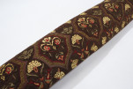 Upholstery Fabric, Turkish Fabric By the Meter, By the Yard, Brown Carnation Pattern Jacquard Chenille Upholstery Fabric, Turkish Fabric By the Meter, By the Yard, Brown Carnation Pattern Jacquard Chenille
