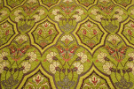Upholstery Fabric, Turkish Fabric By the Meter, By the Yard, Green Carnation Pattern Jacquard Chenille Upholstery Fabric, Turkish Fabric By the Meter, By the Yard, Green Carnation Pattern Jacquard Chenille