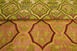 Upholstery Fabric, Turkish Fabric By the Meter, By the Yard, Green Carnation Pattern Jacquard Chenille Upholstery Fabric, Turkish Fabric By the Meter, By the Yard, Green Carnation Pattern Jacquard Chenille