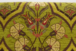 Upholstery Fabric, Turkish Fabric By the Meter, By the Yard, Green Carnation Pattern Jacquard Chenille Upholstery Fabric, Turkish Fabric By the Meter, By the Yard, Green Carnation Pattern Jacquard Chenille