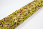 Upholstery Fabric, Turkish Fabric By the Meter, By the Yard, Green Carnation Pattern Jacquard Chenille Upholstery Fabric, Turkish Fabric By the Meter, By the Yard, Green Carnation Pattern Jacquard Chenille