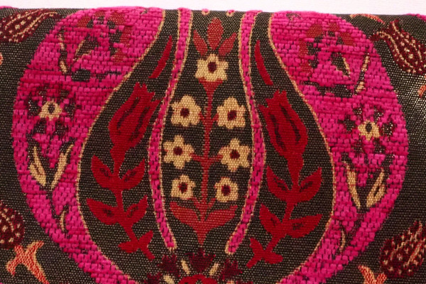 Upholstery Fabric, Turkish Fabric By the Meter, By the Yard, Pink Tulip  Pattern Jacquard Chenille Upholstery Fabric Upholstery Chenille Fabric  Please Select - SWATCH ( 10x10 Inch ) - (US$6) 