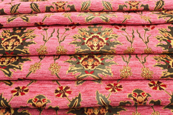 Upholstery Fabric, Turkish Fabric By the Meter, By the Yard, Pale Pink  Tulip Pattern Jacquard Chenille Upholstery Fabric Upholstery Chenille  Fabric Please Select - SWATCH ( 10x10 Inch ) - (US$6) 