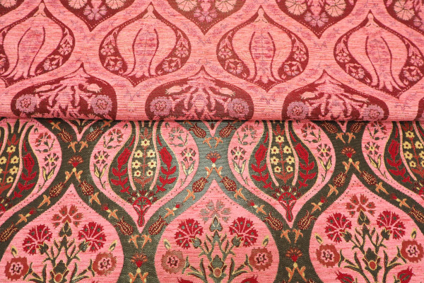 Turkish Upholstery Fabric, Turkish Fabric By the Meter, By the Yard, Red  Carnation Pattern Jacquard Chenille Upholstery Fabric Upholstery Chenille  Fabric Please Select - 1 METER - (US$29) 