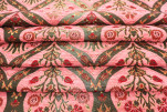 Upholstery Fabric, Turkish Fabric By the Meter, By the Yard, Pale Pink Tulip Pattern Jacquard Chenille Upholstery Fabric Upholstery Fabric, Turkish Fabric By the Meter, By the Yard, Pale Pink Tulip Pattern Jacquard Chenille Upholstery Fabric