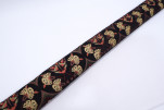 Upholstery Fabric, Turkish Fabric By the Meter, By the Yard, Black Carnation Pattern Jacquard Chenille Upholstery Fabric, Turkish Fabric By the Meter, By the Yard, Black Carnation Pattern Jacquard Chenille