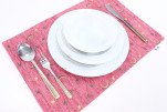 Place Mat,Table Linens 12x18,Pale Pink Arabian Night Pattern Turkish Fabric Chenille Place Mat,Table Decoration,Dining Placemat Place Mat,Table Linens 12x18,Pale Pink Arabian Night Pattern Turkish Fabric Chenille Place Mat,Table Decoration,Dining Placemat