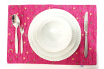 Place Mats, Table Linens 12x18, Mazenda Pink Arabian Night Pattern Turkish Fabric Table Mat, Table Decoration, Dining Placemats Place Mats, Table Linens 12x18, Mazenda Pink Arabian Night Pattern Turkish Fabric Table Mat, Table Decoration, Dining Placemats