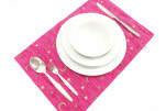 Place Mats, Table Linens 12x18, Mazenda Pink Arabian Night Pattern Turkish Fabric Table Mat, Table Decoration, Dining Placemats Place Mats, Table Linens 12x18, Mazenda Pink Arabian Night Pattern Turkish Fabric Table Mat, Table Decoration, Dining Placemats