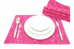 Place Mats, Table Linens 12x18, Mazenda Pink Arabian Night Pattern Turkish Fabric Table Mat, Table Decoration, Dining Placemats Place Mats, Table Linens 12x18, Mazenda Pink Arabian Night Pattern Turkish Fabric Table Mat, Table Decoration, Dining Placemats