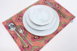 Place Mat,Table Linens 12x18,Pale Pink Tiger Eyes Pattern Turkish Fabric Table Mat, Table Decoration, Dining Placemat, Placemat Place Mat,Table Linens 12x18,Pale Pink Tiger Eyes Pattern Turkish Fabric Table Mat, Table Decoration, Dining Placemat, Placemat