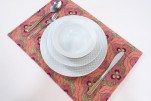 Place Mat,Table Linens 12x18,Pale Pink Tiger Eyes Pattern Turkish Fabric Table Mat, Table Decoration, Dining Placemat, Placemat Place Mat,Table Linens 12x18,Pale Pink Tiger Eyes Pattern Turkish Fabric Table Mat, Table Decoration, Dining Placemat, Placemat