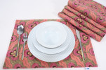 Place Mat,Table Linens 12x18,Pale Pink Tiger Eyes Pattern Turkish Fabric Table Mat, Table Decoration, Dining Placemat, Placemat Place Mat,Table Linens 12x18,Pale Pink Tiger Eyes Pattern Turkish Fabric Table Mat, Table Decoration, Dining Placemat, Placemat