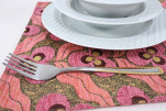 Place Mat,Table Linens 12x18,Pale Pink Tiger Eyes Pattern Turkish Fabric Table Mat, Table Decoration, Dining Placemat, Placemat Place Mat,Table Linens 12x18,Pale Pink Tiger Eyes Pattern Turkish Fabric Table Mat, Table Decoration, Dining Placemat, Placemat