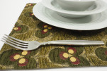 Place Mats, Table Linens 12x18, Moss Green Tiger Eyes Pattern Turkish Fabric Table Mat, Table Decoration, Kitchen Dining Linens Place Mats, Table Linens 12x18, Moss Green Tiger Eyes Pattern Turkish Fabric Table Mat, Table Decoration, Kitchen Dining Linens