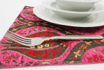 Place Mats,Table Linens 12x18,Mazenda Pink Morocco Pattern Turkish Fabric Table Mat, Table Decoration, Kitchen Dining Placemats Place Mats,Table Linens 12x18,Mazenda Pink Morocco Pattern Turkish Fabric Table Mat, Table Decoration, Kitchen Dining Placemats