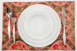 Place Mats, Table Linens 12x18, Pale Pink Morocco Pattern Turkish Fabric Table Mats, Table Decoration, Kitchen Dining Placemats Place Mats, Table Linens 12x18, Pale Pink Morocco Pattern Turkish Fabric Table Mats, Table Decoration, Kitchen Dining Placemats