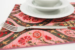 Place Mats, Table Linens 12x18, Pale Pink Morocco Pattern Turkish Fabric Table Mats, Table Decoration, Kitchen Dining Placemats Place Mats, Table Linens 12x18, Pale Pink Morocco Pattern Turkish Fabric Table Mats, Table Decoration, Kitchen Dining Placemats