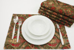 Place Mats, Table Linens 12x18, Moss Green Morocco Pattern Turkish Fabric Table Mat, Table Decoration, Kitchen Dining Placemats Place Mats, Table Linens 12x18, Moss Green Morocco Pattern Turkish Fabric Table Mat, Table Decoration, Kitchen Dining Placemats