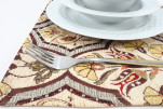 PlaceMat,Table Linens 12x18,Beige Carnation Pattern Turkish Fabric Table Mat,Table Decoration, Living,Kitchen Dining Decoration PlaceMat,Table Linens 12x18,Beige Carnation Pattern Turkish Fabric Table Mat,Table Decoration, Living,Kitchen Dining Decoration