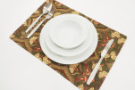 Place Mats, Table Linens 12x18, Moss Green Carnation Pattern Turkish Fabric Table Mat, Table Decoration, Living, Kitchen Dining Place Mats, Table Linens 12x18, Moss Green Carnation Pattern Turkish Fabric Table Mat, Table Decoration, Living, Kitchen Dining