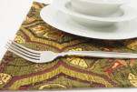 Place Mats, Table Linens 12x18, Moss Green Carnation Pattern Turkish Fabric Table Mat, Table Decoration, Living, Kitchen Dining Place Mats, Table Linens 12x18, Moss Green Carnation Pattern Turkish Fabric Table Mat, Table Decoration, Living, Kitchen Dining