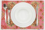 Place Mats, Table Linens 12x18, Pale Pink Topkapi Palace Tulip Pattern Turkish Fabric Table Mat, Table Kitchen Dining Placemats Place Mats, Table Linens 12x18, Pale Pink Topkapi Palace Tulip Pattern Turkish Fabric Table Mat, Table Kitchen Dining Placemats