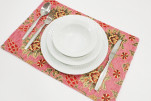 Place Mats, Table Linens 12x18, Pale Pink Topkapi Palace Tulip Pattern Turkish Fabric Table Mat, Table Kitchen Dining Placemats Place Mats, Table Linens 12x18, Pale Pink Topkapi Palace Tulip Pattern Turkish Fabric Table Mat, Table Kitchen Dining Placemats