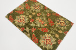 Place Mats,Table Linens 12x18,Moss Green Topkapi Palace Tulip Pattern Turkish Fabric Table Mat, Table Decoration,Kitchen Dining Place Mats,Table Linens 12x18,Moss Green Topkapi Palace Tulip Pattern Turkish Fabric Table Mat, Table Decoration,Kitchen Dining