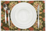 Place Mats,Table Linens 12x18,Moss Green Topkapi Palace Tulip Pattern Turkish Fabric Table Mat, Table Decoration,Kitchen Dining Place Mats,Table Linens 12x18,Moss Green Topkapi Palace Tulip Pattern Turkish Fabric Table Mat, Table Decoration,Kitchen Dining