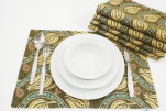 PlaceMat,Table Linens 12x18,Moss Green Water Line Tulip Pattern Turkish Fabric Table Mat,Table Decoration,Living,Kitchen Dining PlaceMat,Table Linens 12x18,Moss Green Water Line Tulip Pattern Turkish Fabric Table Mat,Table Decoration,Living,Kitchen Dining