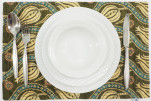 PlaceMat,Table Linens 12x18,Moss Green Water Line Tulip Pattern Turkish Fabric Table Mat,Table Decoration,Living,Kitchen Dining PlaceMat,Table Linens 12x18,Moss Green Water Line Tulip Pattern Turkish Fabric Table Mat,Table Decoration,Living,Kitchen Dining