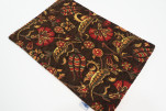 PlaceMats, Table Linens 12x18, Brown Caucasus Carnation Pattern Turkish Fabric Table Mat, Table Decoration, Home Living, Dining PlaceMats, Table Linens 12x18, Brown Caucasus Carnation Pattern Turkish Fabric Table Mat, Table Decoration, Home Living, Dining