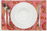PlaceMats,Table Linens 12x18,Pale Pink Caucasus Carnation Pattern Turkish Fabric Table Mat,Table Decoration,Home Living, Dining PlaceMats,Table Linens 12x18,Pale Pink Caucasus Carnation Pattern Turkish Fabric Table Mat,Table Decoration,Home Living, Dining