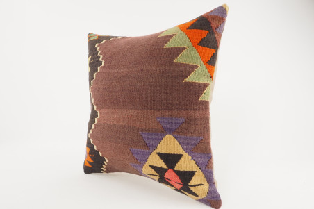 Kilim Pillow, ID 109, Kilim Pillow 16x16, Turkish Kilim Pillow, fabric kilim pillows, kilim pillow cover, decorative pillows