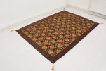 Turkish Bedspread, Twin Size Bed Cover, 6'6X4'6, Brown Topkapi Palace Tulip Pattern Fabric Decorative Cover, Throw Blanket Turkish Bedspread, Twin Size Bed Cover, 6'6X4'6, Brown Topkapi Palace Tulip Pattern Fabric Decorative Cover, Throw Blanket