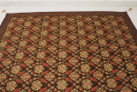 Turkish Bedspread, Twin Size Bed Cover, 6'6X4'6, Brown Topkapi Palace Tulip Pattern Fabric Decorative Cover, Throw Blanket Turkish Bedspread, Twin Size Bed Cover, 6'6X4'6, Brown Topkapi Palace Tulip Pattern Fabric Decorative Cover, Throw Blanket