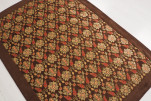 Turkish Bedspread, Twin Size Bed Cover, 6'6X4'6, Brown Topkapi Palace Tulip Pattern Fabric Decorative Cover, Throw Blanket Turkish Bedspread, Twin Size Bed Cover, 6'6X4'6, Brown Topkapi Palace Tulip Pattern Fabric Decorative Cover, Throw Blanket