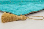 Turkish Bedspread, Twin Size Bed Cover, 6'6X4'6, Turquoise Blue Arabian Night Pattern Fabric Decorative Cover, Throw Blanket Turkish Bedspread, Twin Size Bed Cover, 6'6X4'6, Turquoise Blue Arabian Night Pattern Fabric Decorative Cover, Throw Blanket