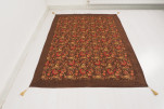 Turkish Bedspread, Twin Size Bed Cover, 6'6X4'6, Brown Caucasus Carnation Pattern Fabric Decorative Cover, Throw Blanket Turkish Bedspread, Twin Size Bed Cover, 6'6X4'6, Brown Caucasus Carnation Pattern Fabric Decorative Cover, Throw Blanket