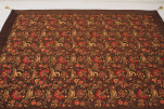Turkish Bedspread, Twin Size Bed Cover, 6'6X4'6, Brown Caucasus Carnation Pattern Fabric Decorative Cover, Throw Blanket Turkish Bedspread, Twin Size Bed Cover, 6'6X4'6, Brown Caucasus Carnation Pattern Fabric Decorative Cover, Throw Blanket