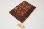 Turkish Bedspread, Twin Size Bed Cover, 6'6X4'6, Brown Caucasus Carnation Pattern Fabric Decorative Cover, Throw Blanket Turkish Bedspread, Twin Size Bed Cover, 6'6X4'6, Brown Caucasus Carnation Pattern Fabric Decorative Cover, Throw Blanket